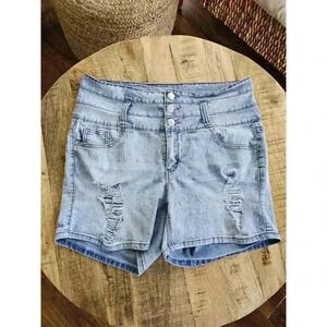 Jalate High Rise Denim Jean Shorts Womens Size 14 Stretch Distressed Y2K